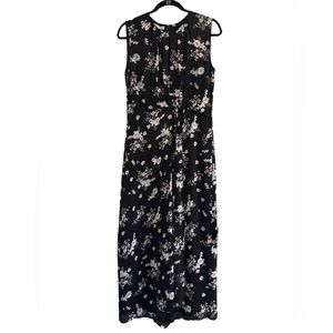 Vince Black Floral Patterned Dress
